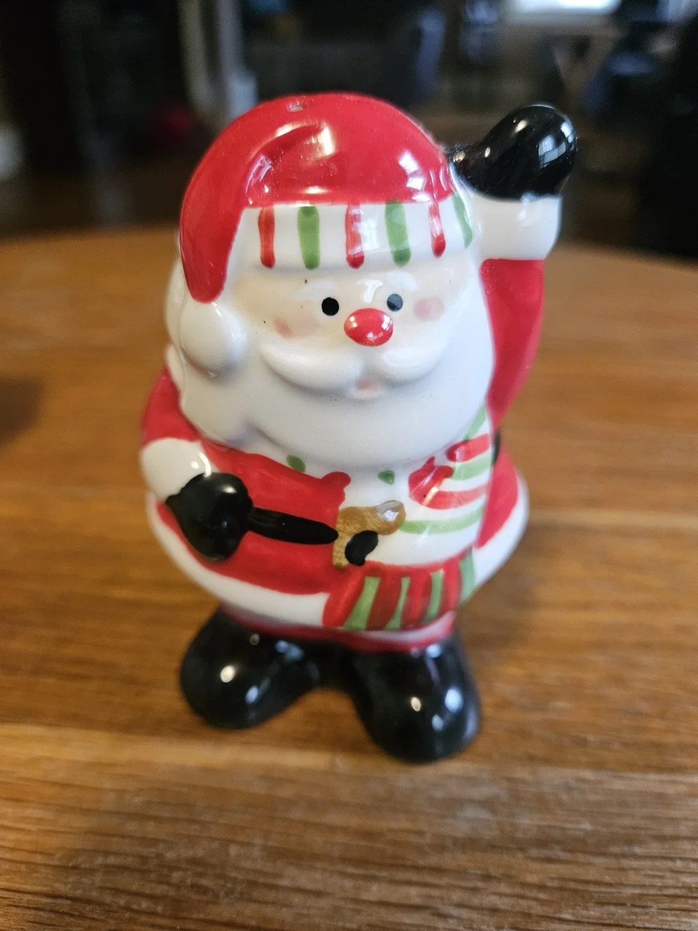 Boston Warehouse Candy Claus salt and pepper shaker set. Santa, Holiday
